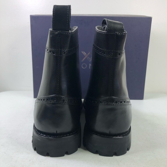 Anthony Veer Grant Wingtip Boots Black Leather Shoes